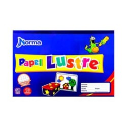 Block Norma de Papel Lustre Doble Carta 50 Hojas