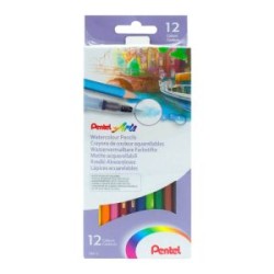 Colores Acuarelables Pentel c/12