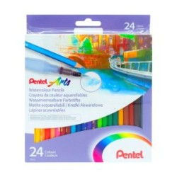 Colores Acuarelables Pentel c/24