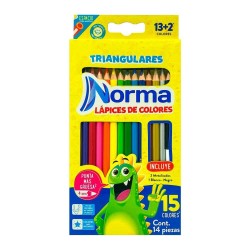 Colores Norma Plus Triangulares 12+3