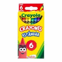 Crayones Estándar Crayola c/6