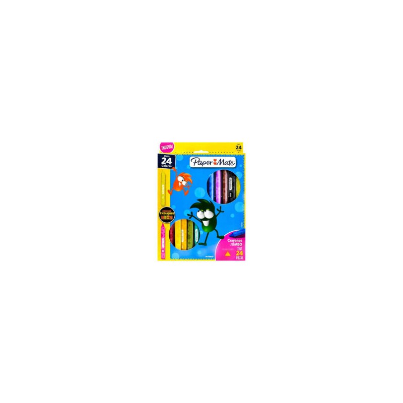 Crayones Paper Mate Triangular Jumbo c/24