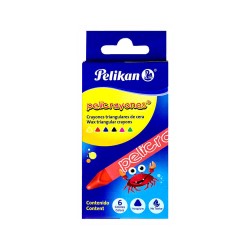 Crayones Pelikan Triangular c/6