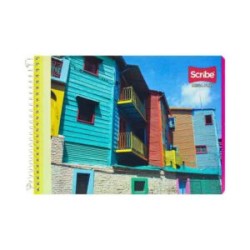 Cuaderno Italiano con Espiral Cuadro Chico Scribe