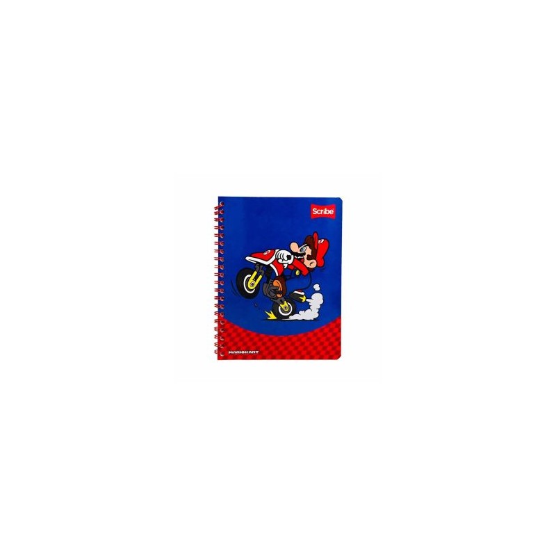 Cuaderno Profesional Doble Espiral Raya Mariokart Scribe