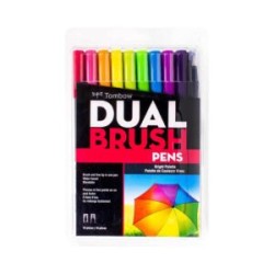 Marcador Doble Punta Dual Brush Tombow c/10