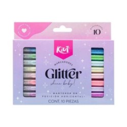 Marcadores Kiut Glitter c/10