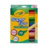 Plumones Crayola Super Tips Lavables c/20