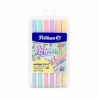 Plumones Pastel Markana Pincel c/12 Pelikan